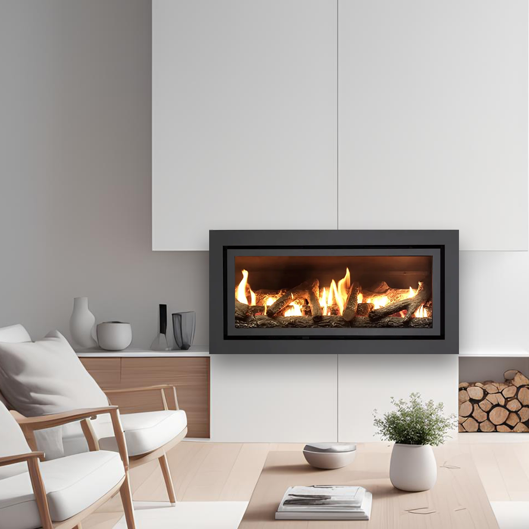 Mystique 8000L Inbuilt Gas Log Fire