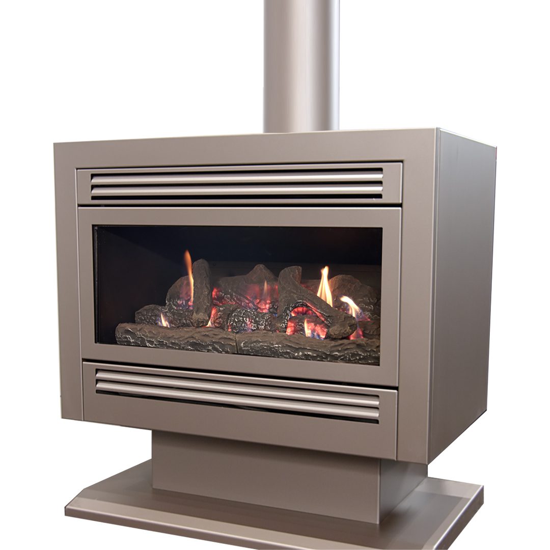Luminar FS-1000 Freestanding Gas Log Fireplace