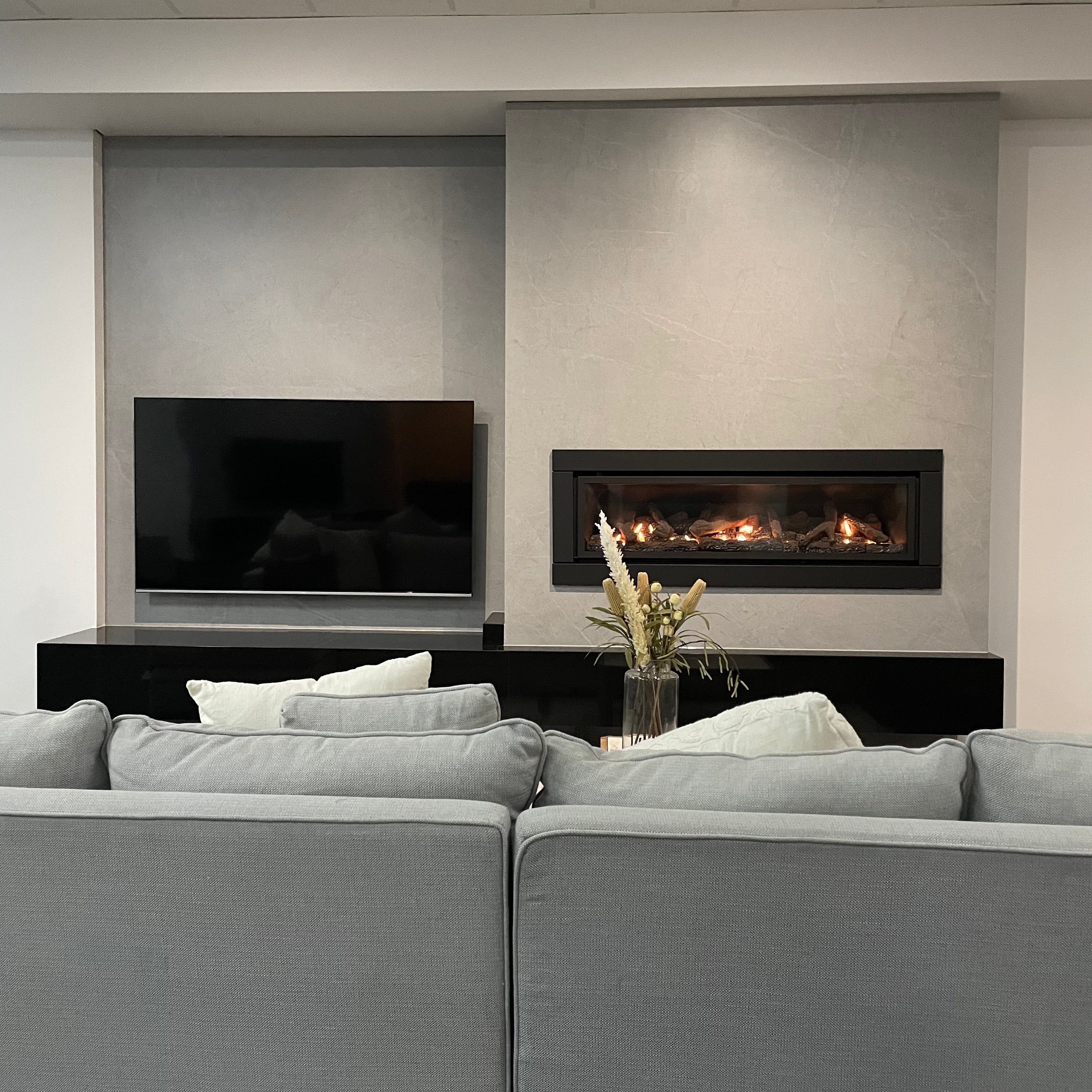 Luminar 6000 Inbuilt Gas Log Fireplace