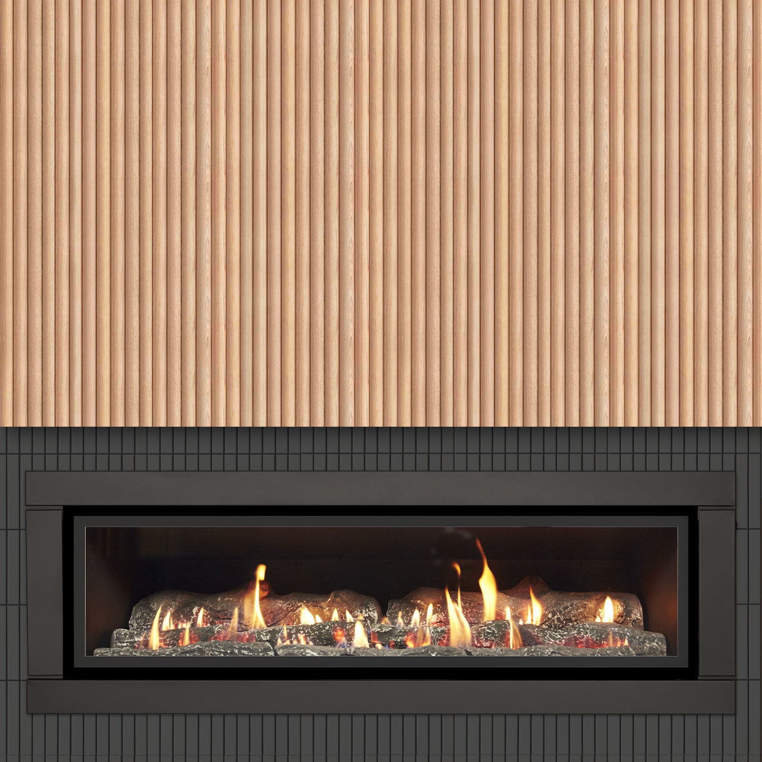 Luminar 6000 Inbuilt Gas Log Fireplace