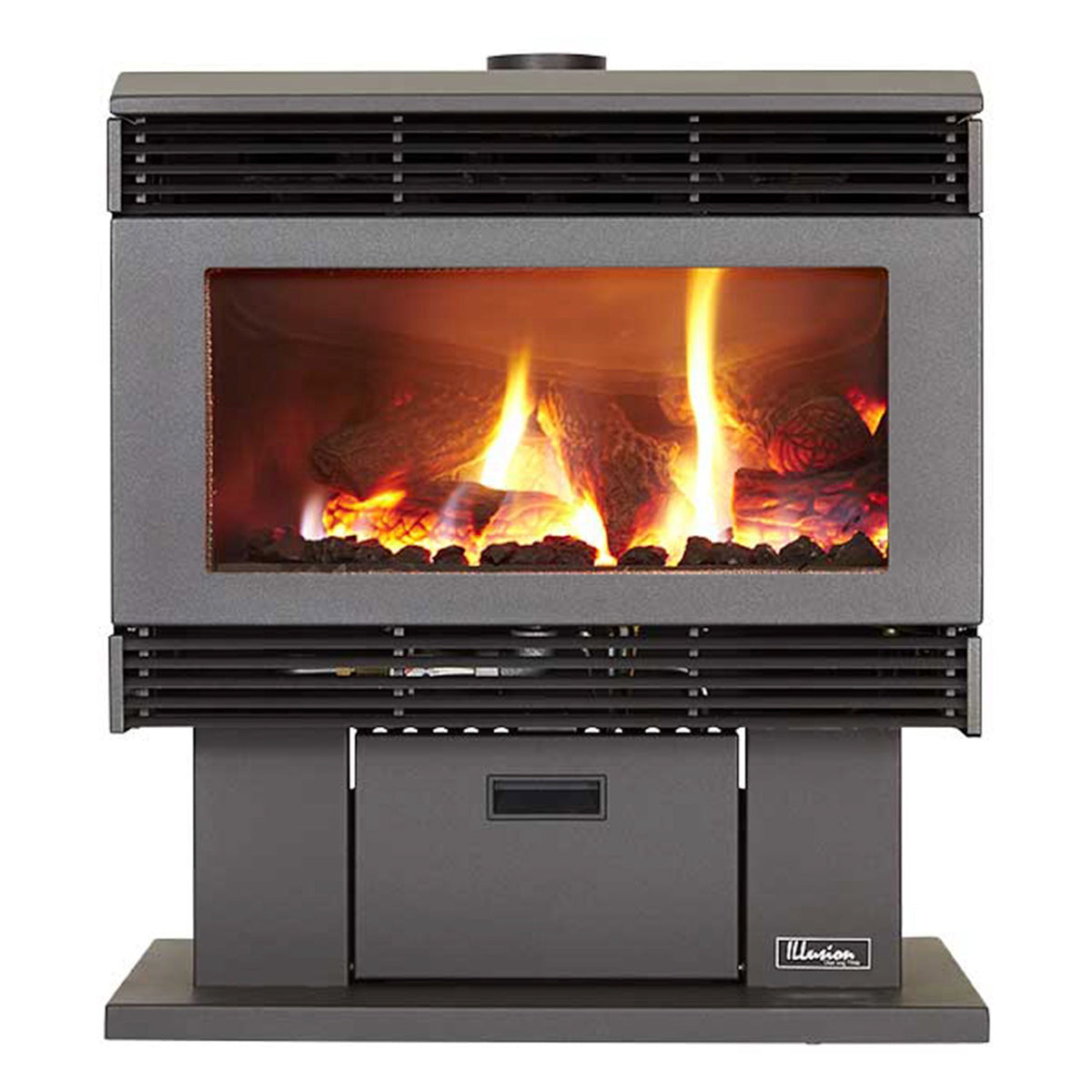Esprit 63 Freestanding Gas Log Fire | Illusion Gas Log Fires | Illusion ...