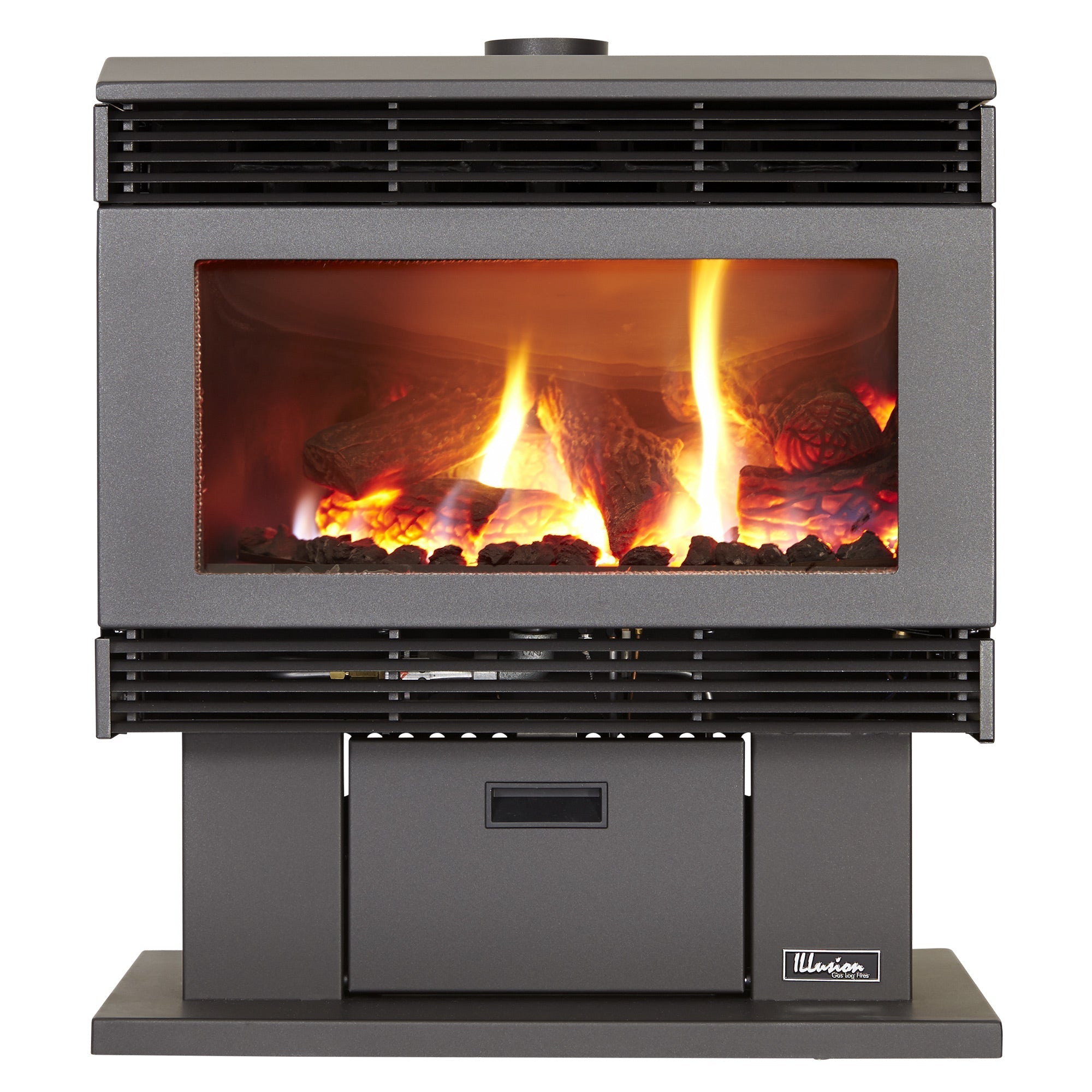 Esprit 70 Freestanding Gas Log Fireplace