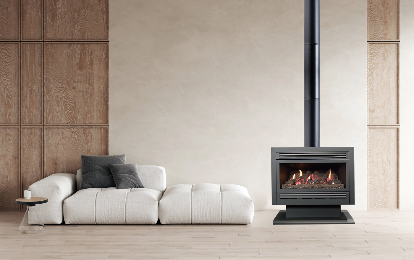 FS1000 Freestanding Gas Log Fires Illusion Gas Log Fires Illusion