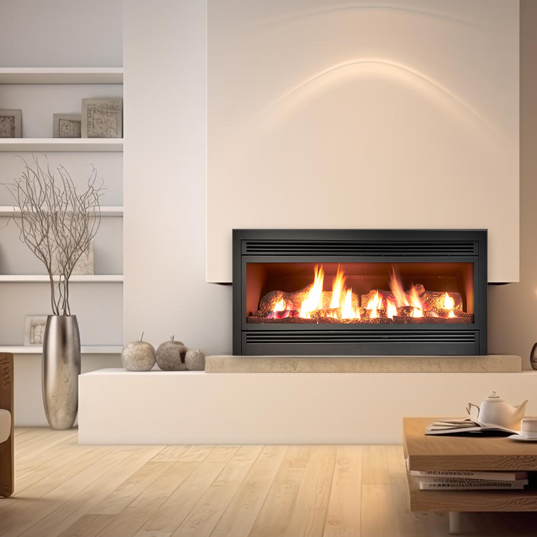 Luminar Slimline 3500 Inbuilt Gas Log Fireplace