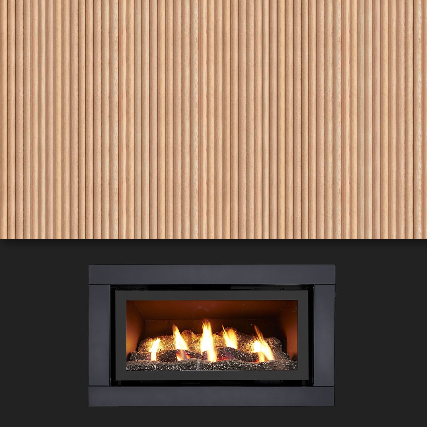 Luminar 3500 Inbuilt Gas Log Fire