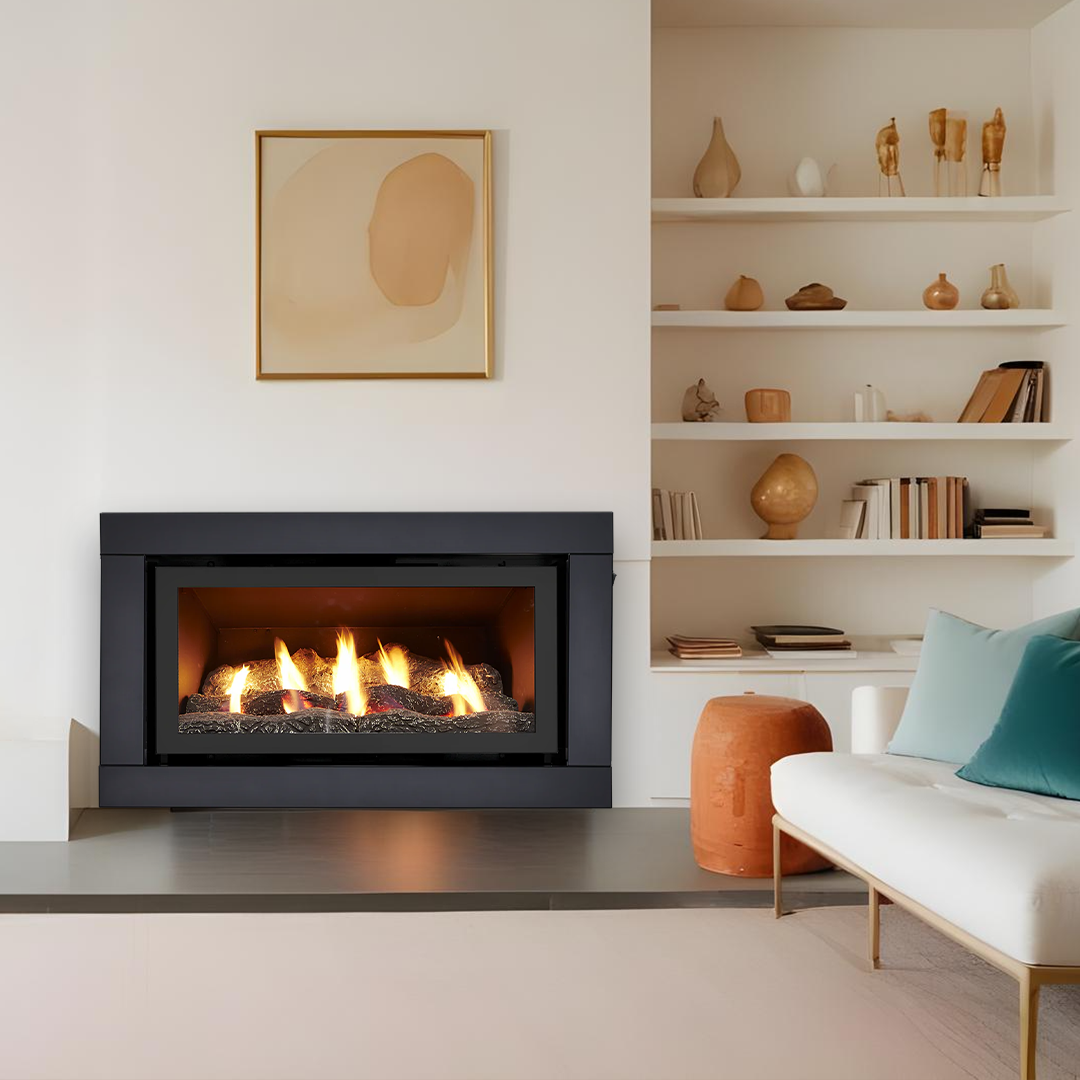 Luminar 3000 Inbuilt Gas Log Fireplace