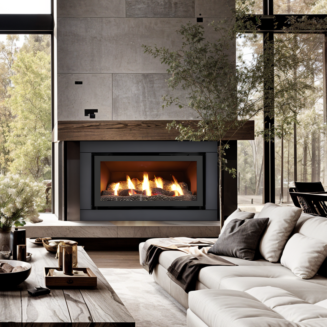 Luminar 3500 Inbuilt Gas Log Fireplace